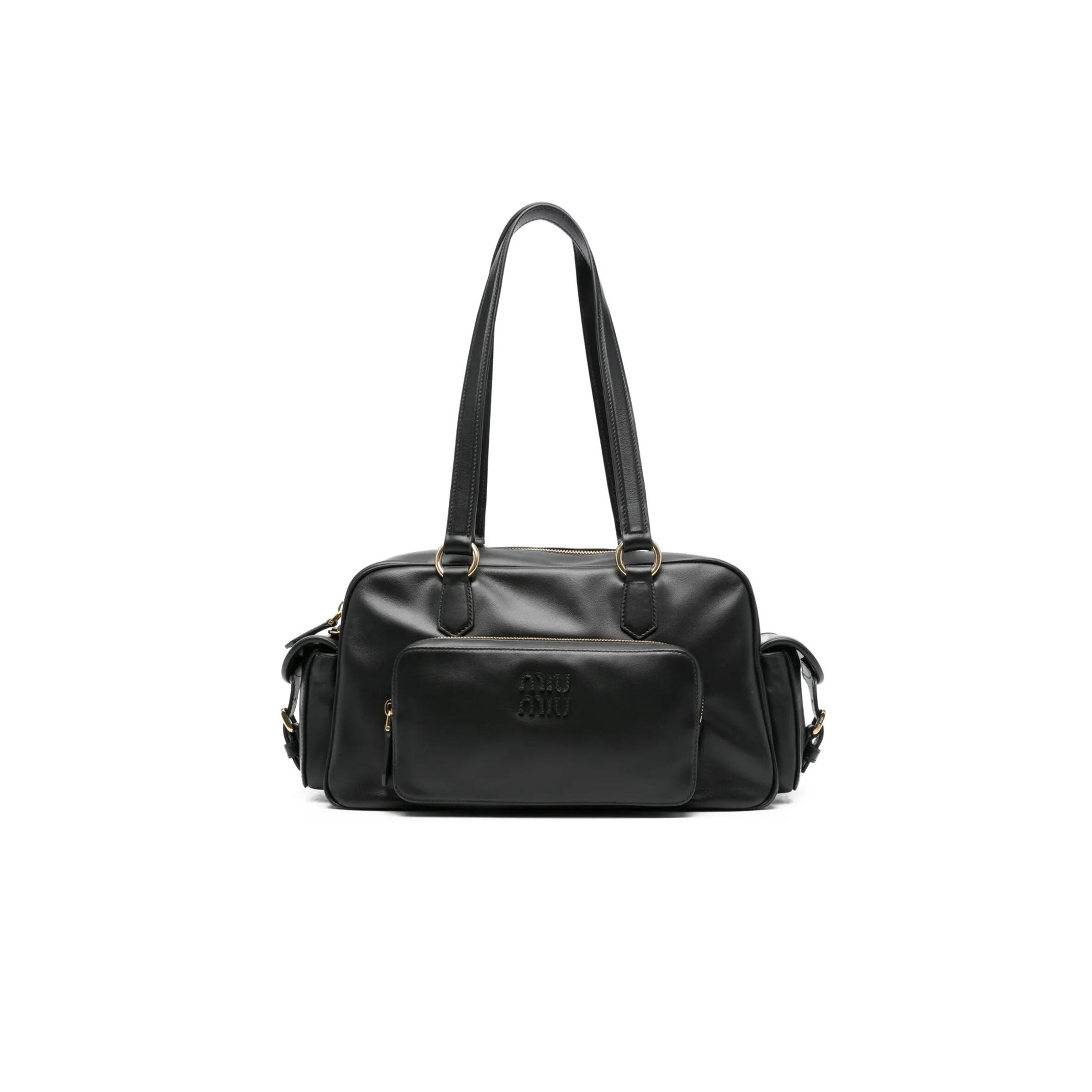 M1v M1v leather top-handle tote bag 5bb179 (32*19*14cm)